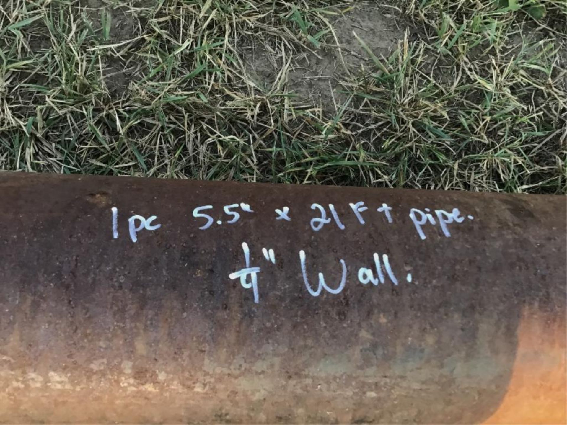 Lot of (1) 5.5in X 21Ft Pipe. 1/4in Wall Selling by the pc X 1. - Image 2 of 2