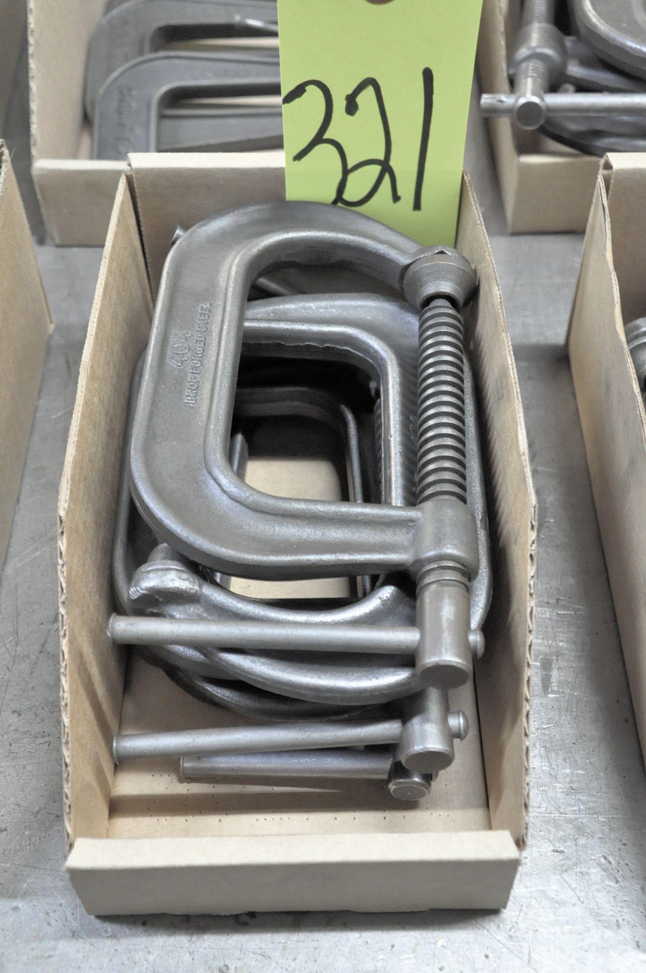 Lot-(5) 4" C-Clamps in (1) Box