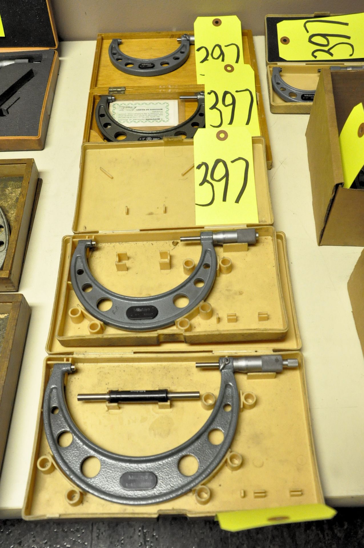 Lot-(1) Mitutoyo 6"-7", (1) 5"-6", (2) 4"-5", (1) 3"-4", and (1) 2"-3" Outside Micrometers - Image 2 of 5