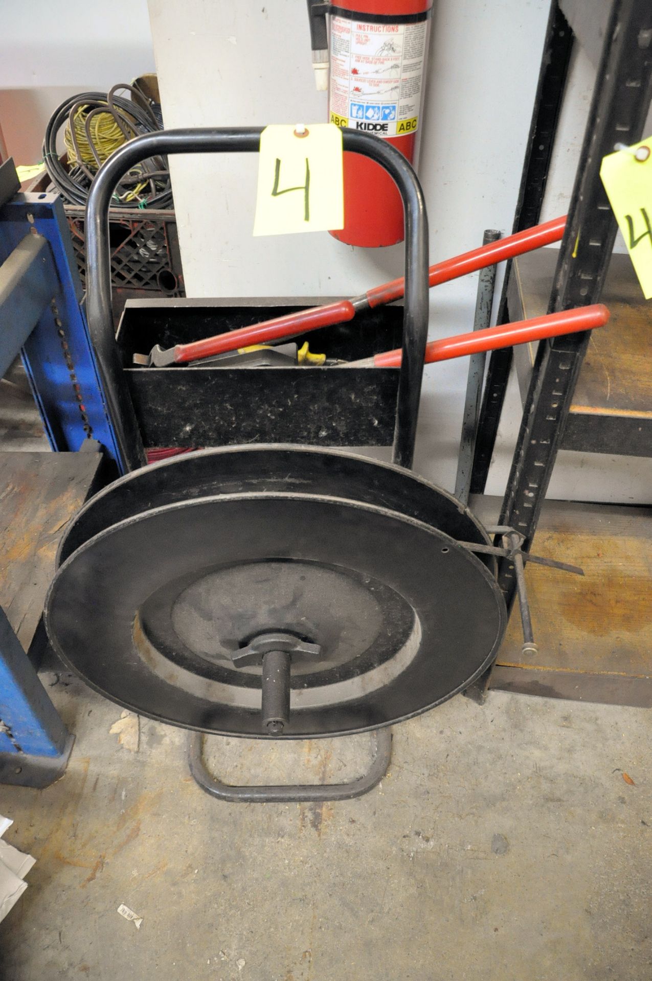 Steel Banding Cart with 1/2" Banding, Tools, and Clips