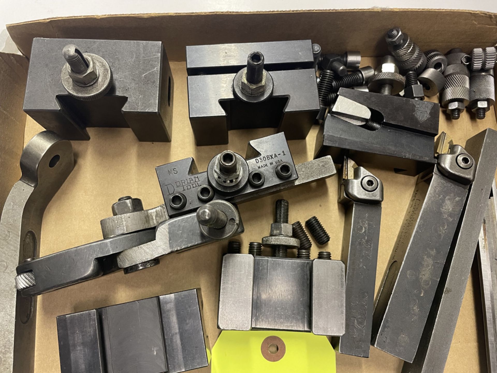 Lot with Dorian & Aloris Engine lathe toolholders, cutters & Misc. Lathe Tools - Image 2 of 2