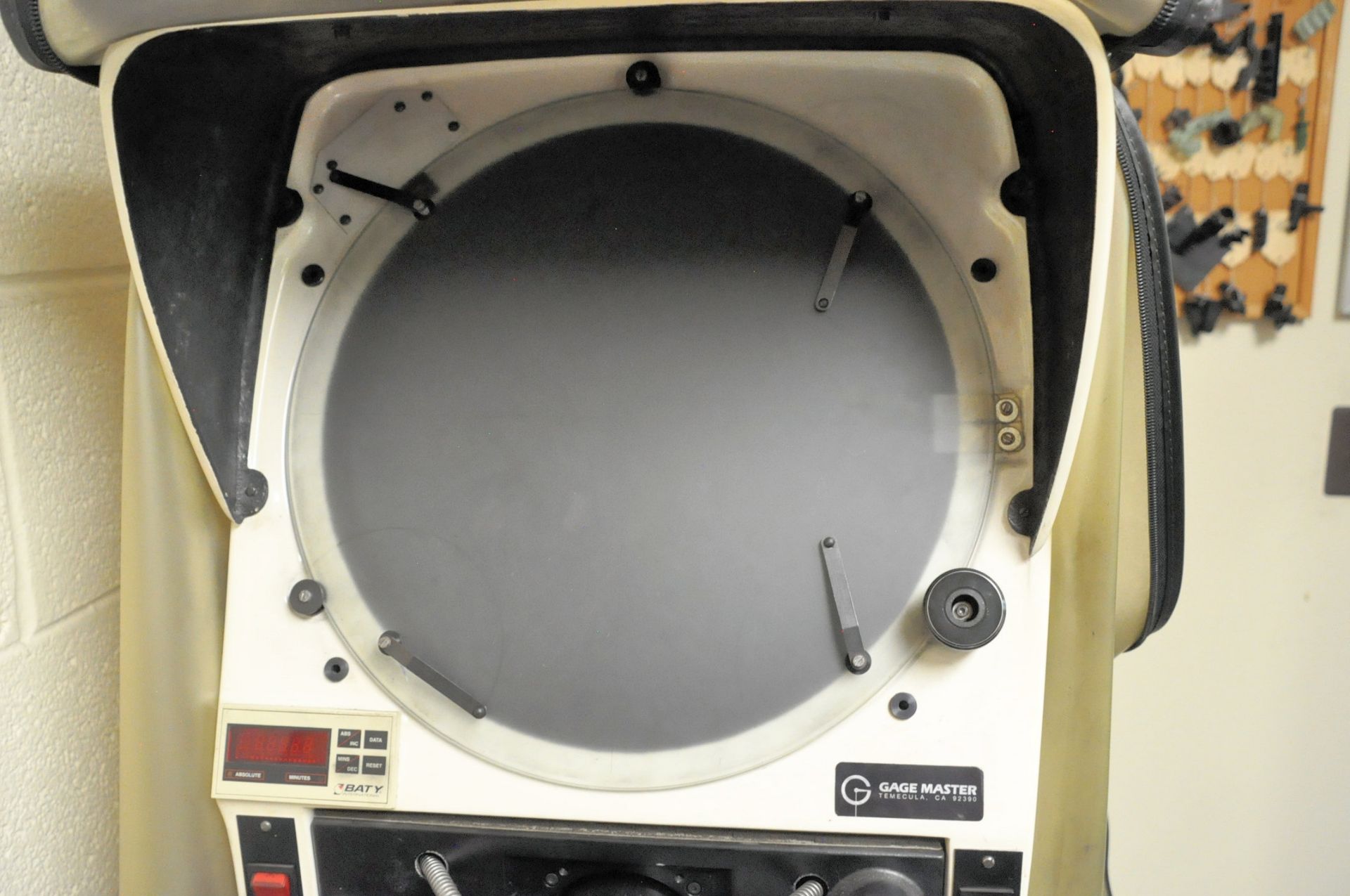 Gage Master 14" Optical Comparator, S/n 2452, with Cabinet Base - Image 3 of 5