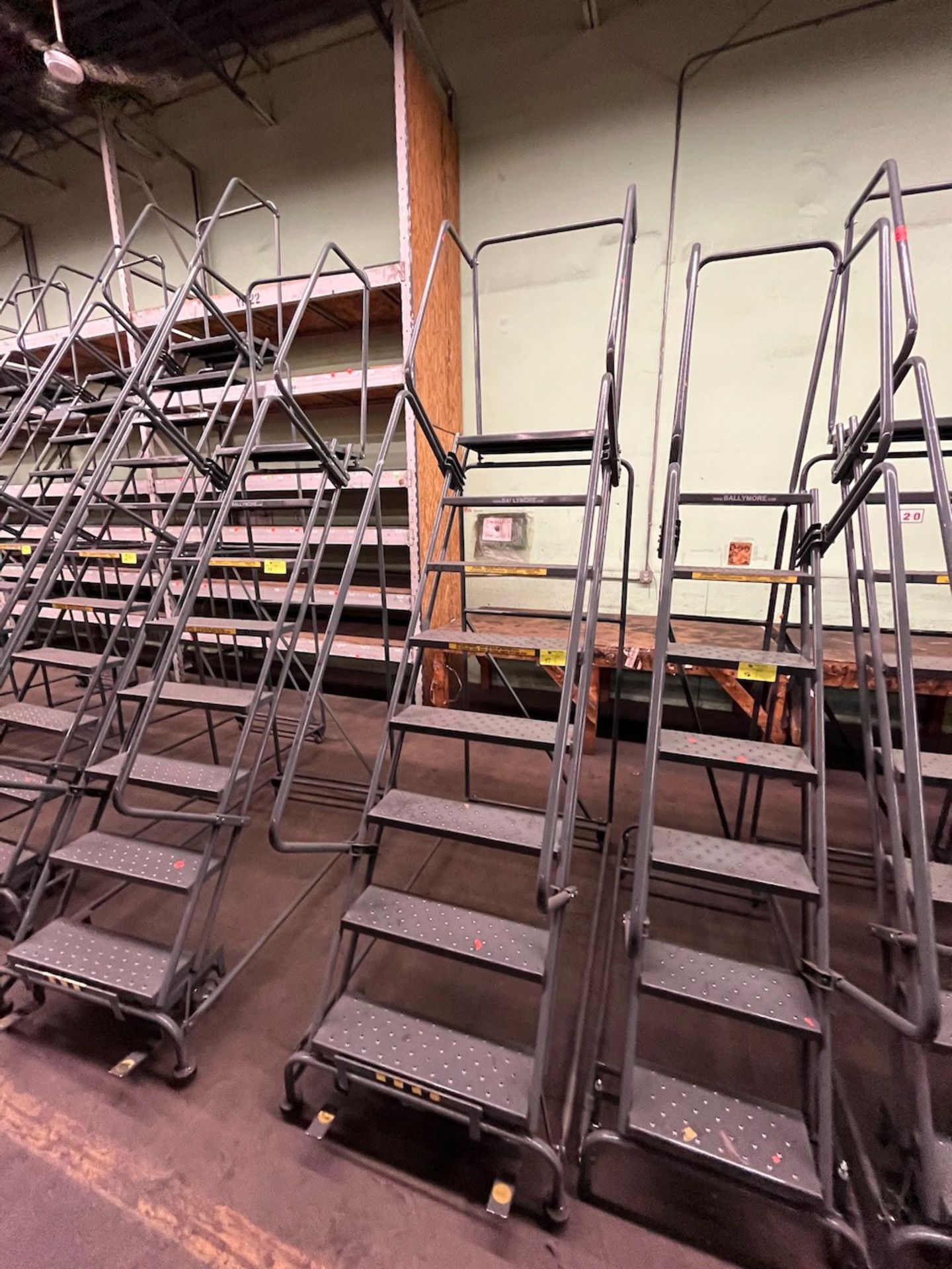 8 step rolling ladder 27" x 60" x 114"