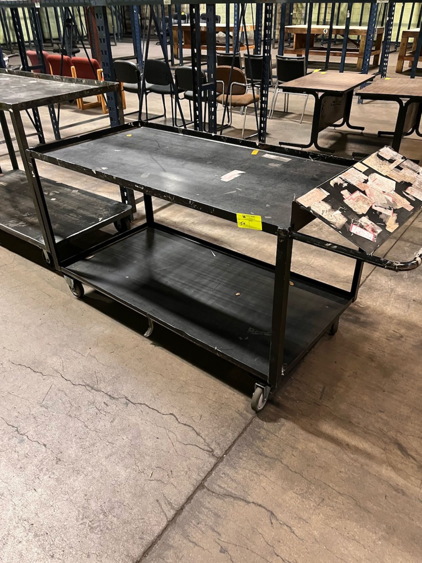 Metal rolling cart 30" x 72"