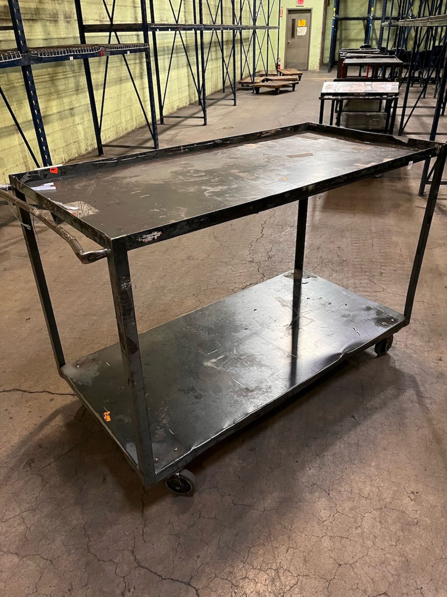 Metal rolling cart 30" x 60" - Image 2 of 2