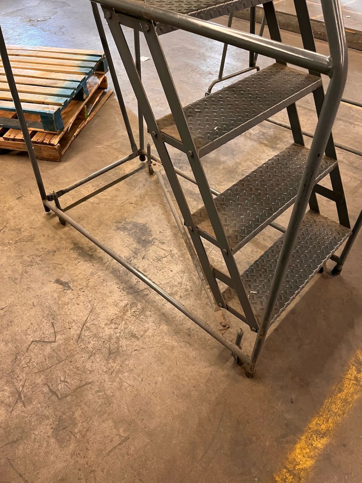 7 step rolling ladder 26" x 48" x 101" - Image 2 of 2