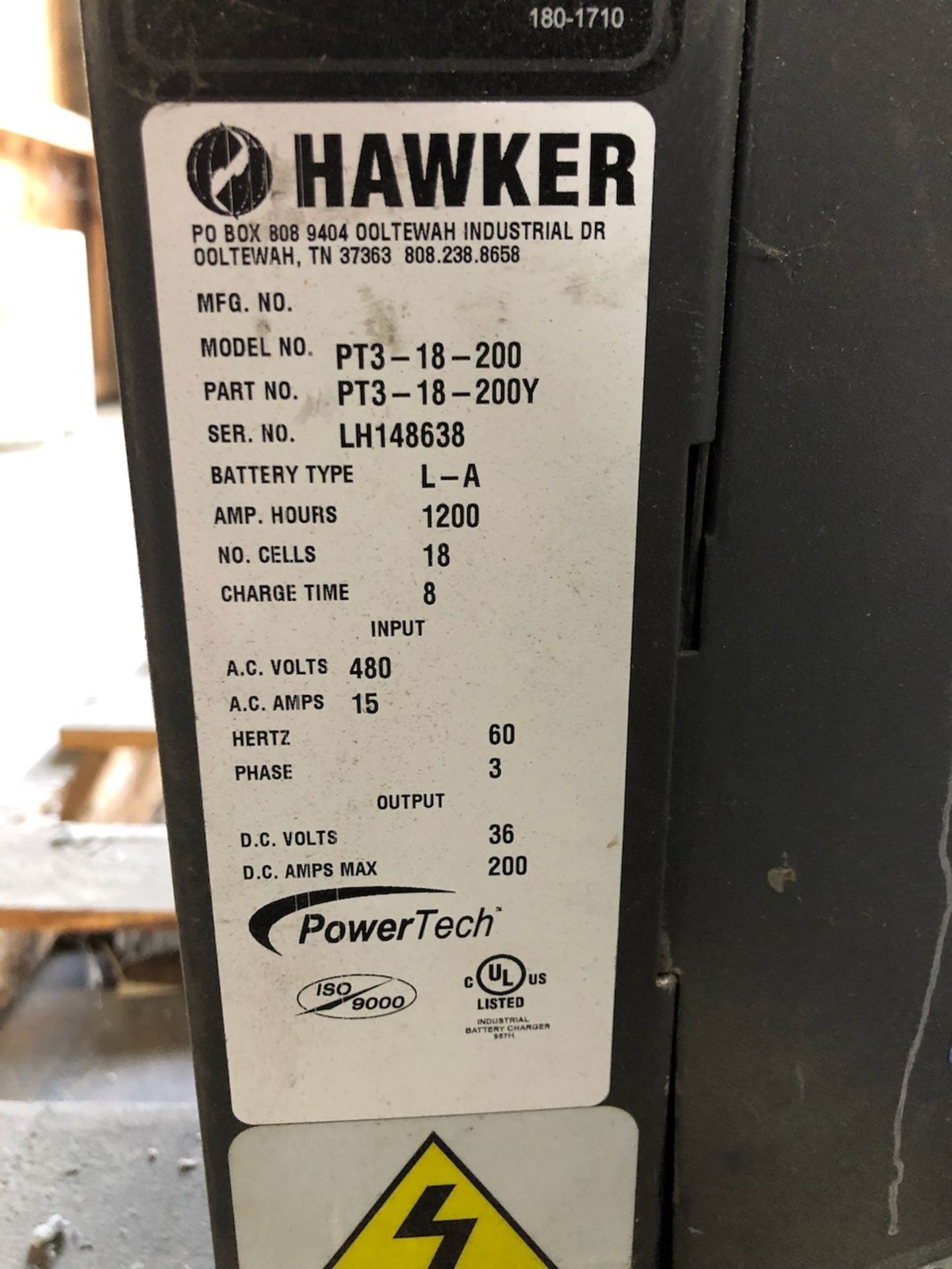 PowerTech 36V Charger Model PT3-18-200 - Image 2 of 2