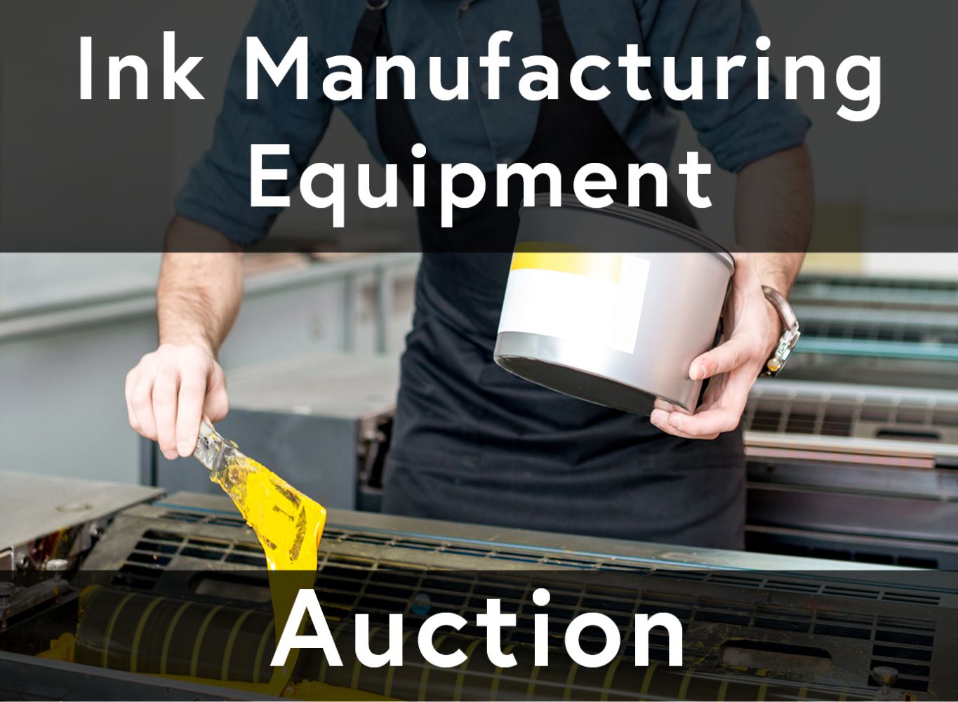 Ink Manufacturing Equipment Online Auction