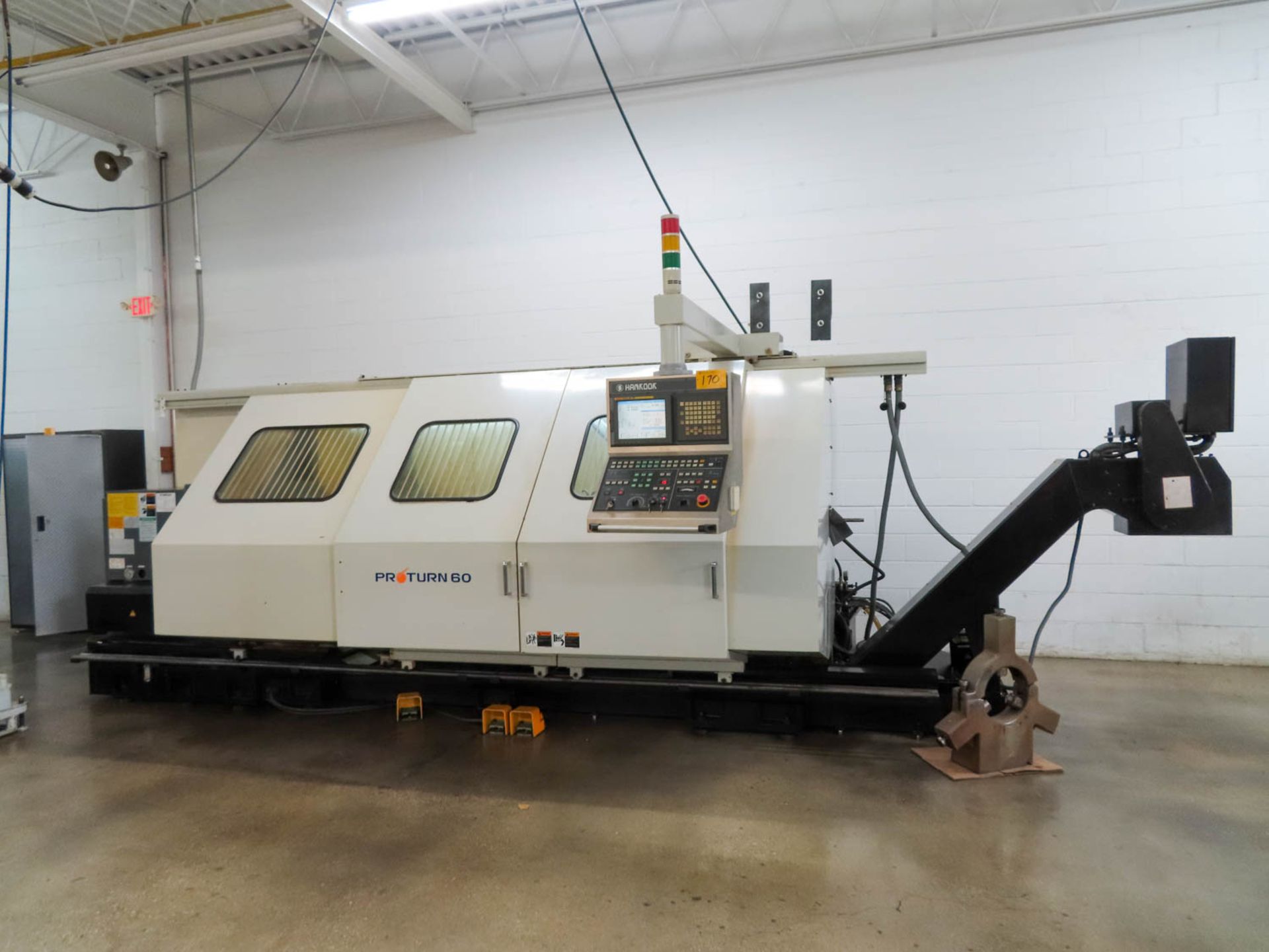 Hankook Proturn 60 X 2000 CNC Lathe, Fanuc 18iTB CNC, 29.9" Swing Over Bed, 29.9" Max. Turning(2005)