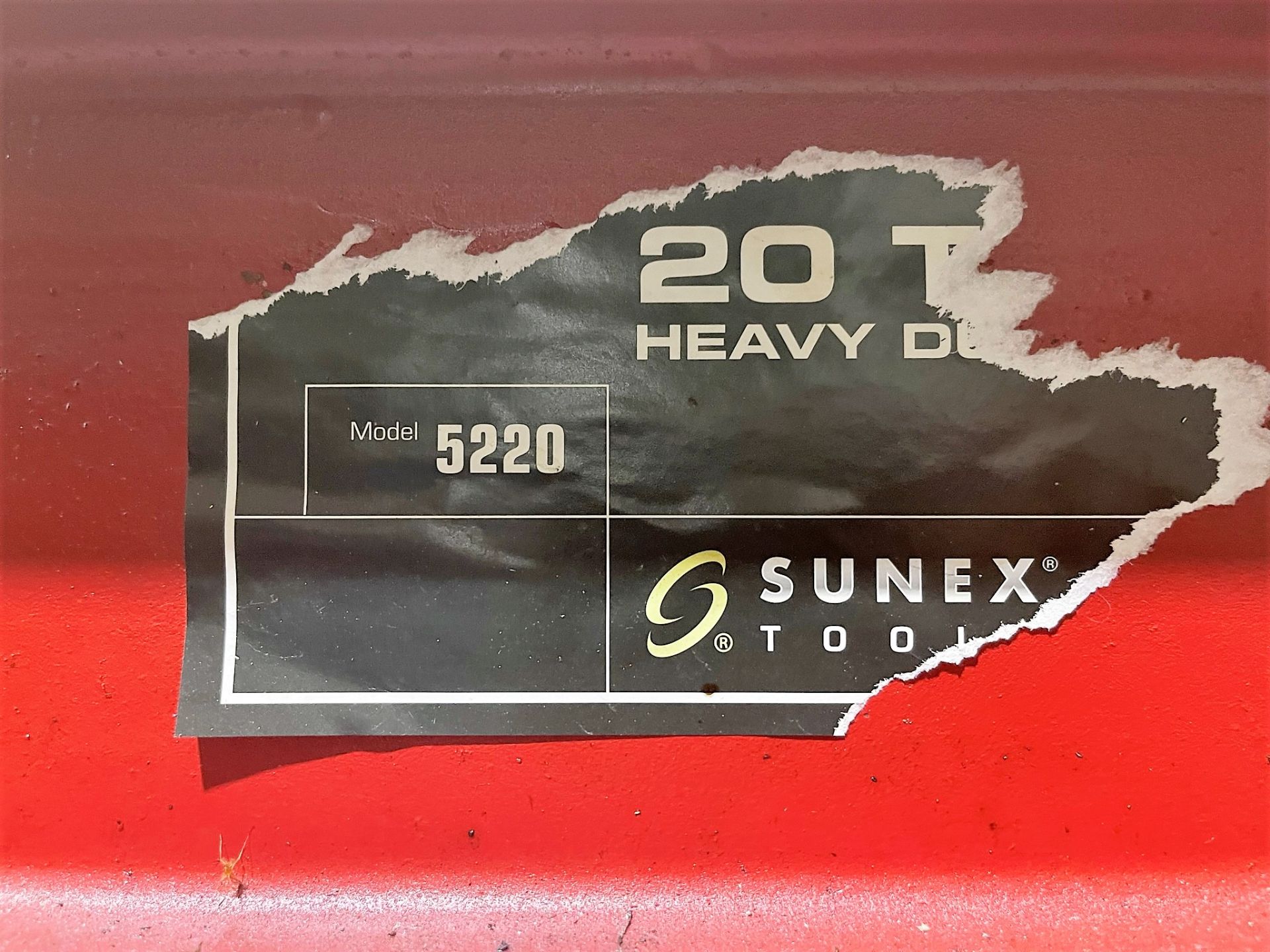 20-Ton Sunex Model 5220 Down-Acting H-Frame Hydraulic Press - Image 3 of 3