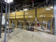 3,200 LB DEGAS COFFEE SILOS WITH NITROGEN DEGASSING, SERIES 3000, 160 FT3 USUABLE CAPACITY, 6’ X