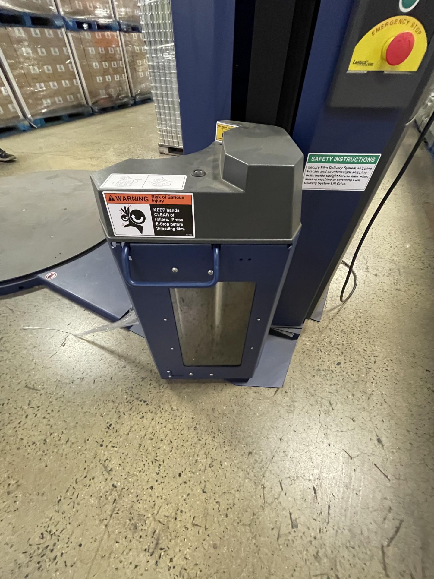 LANTECH PALLET STRETCH WRAPPER, MODEL Q300, S/N QM054033, 120 V, 1 PHASE (2019 MFG) - Image 4 of 9