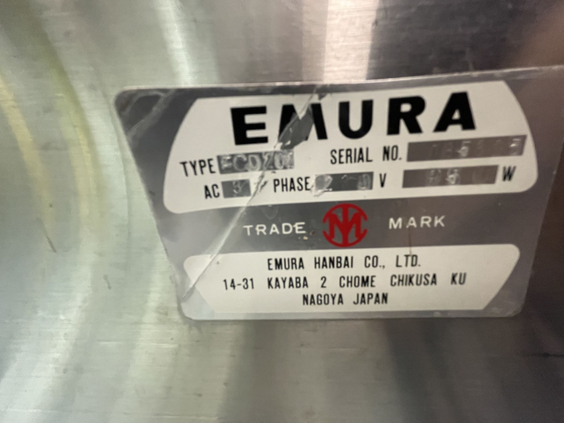 SEVEN CHEFS EMURA BELT FED SLICER, MODEL ECD 202, S/N 085805, PORTABLE AND MOUNTED ON CASTERS - Image 11 of 14