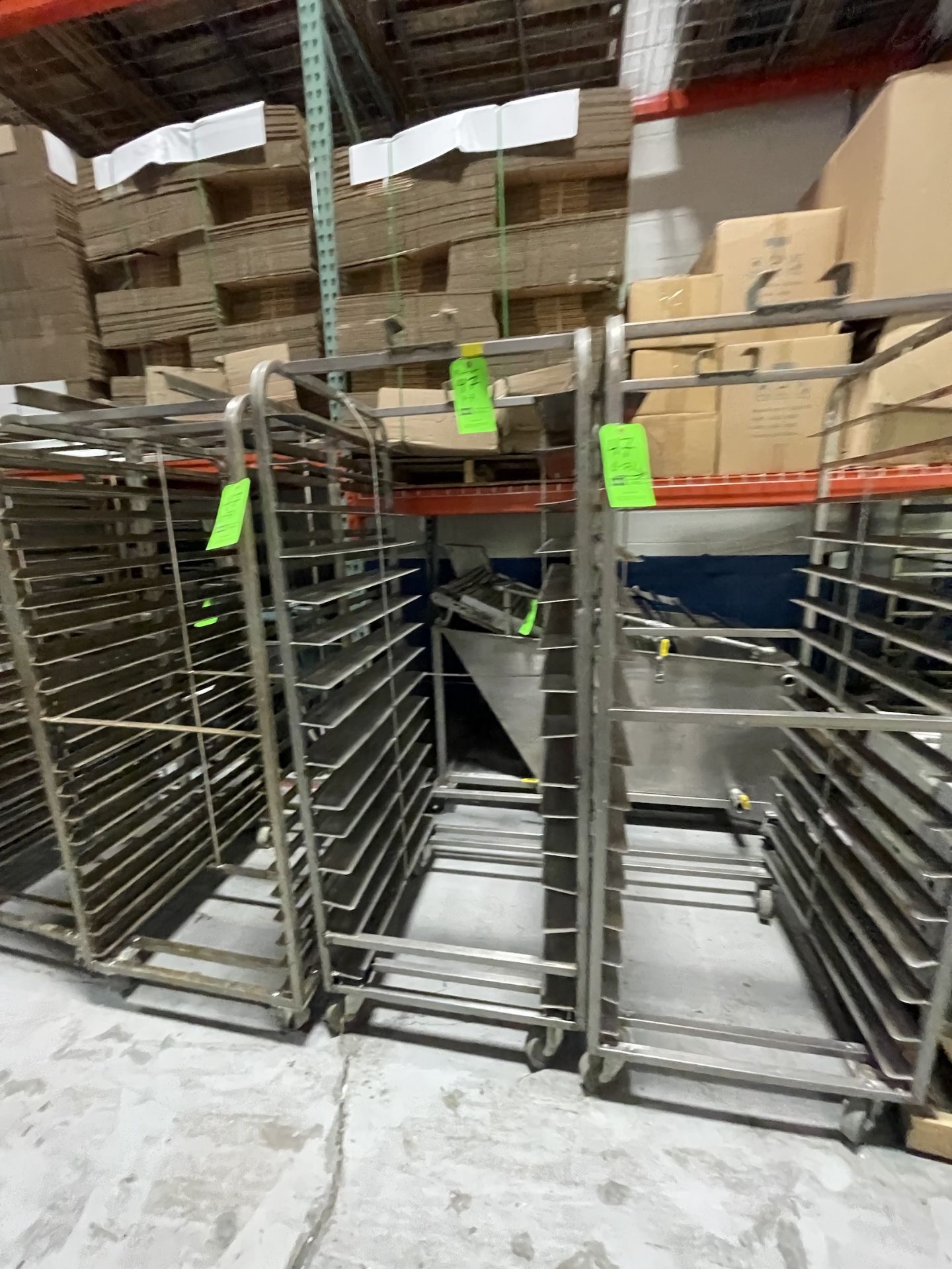 (7) PORTABLE RACKS APPROX. OVERALL DIMS.: 28-1/2" W X 36-1/2" D X 68" H, INTERIOR DIMS. APPROX.: - Image 10 of 14