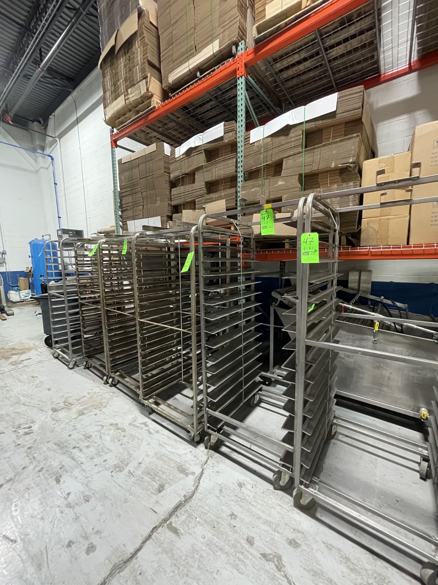 (7) PORTABLE RACKS APPROX. OVERALL DIMS.: 28-1/2" W X 36-1/2" D X 68" H, INTERIOR DIMS. APPROX.: - Image 3 of 14