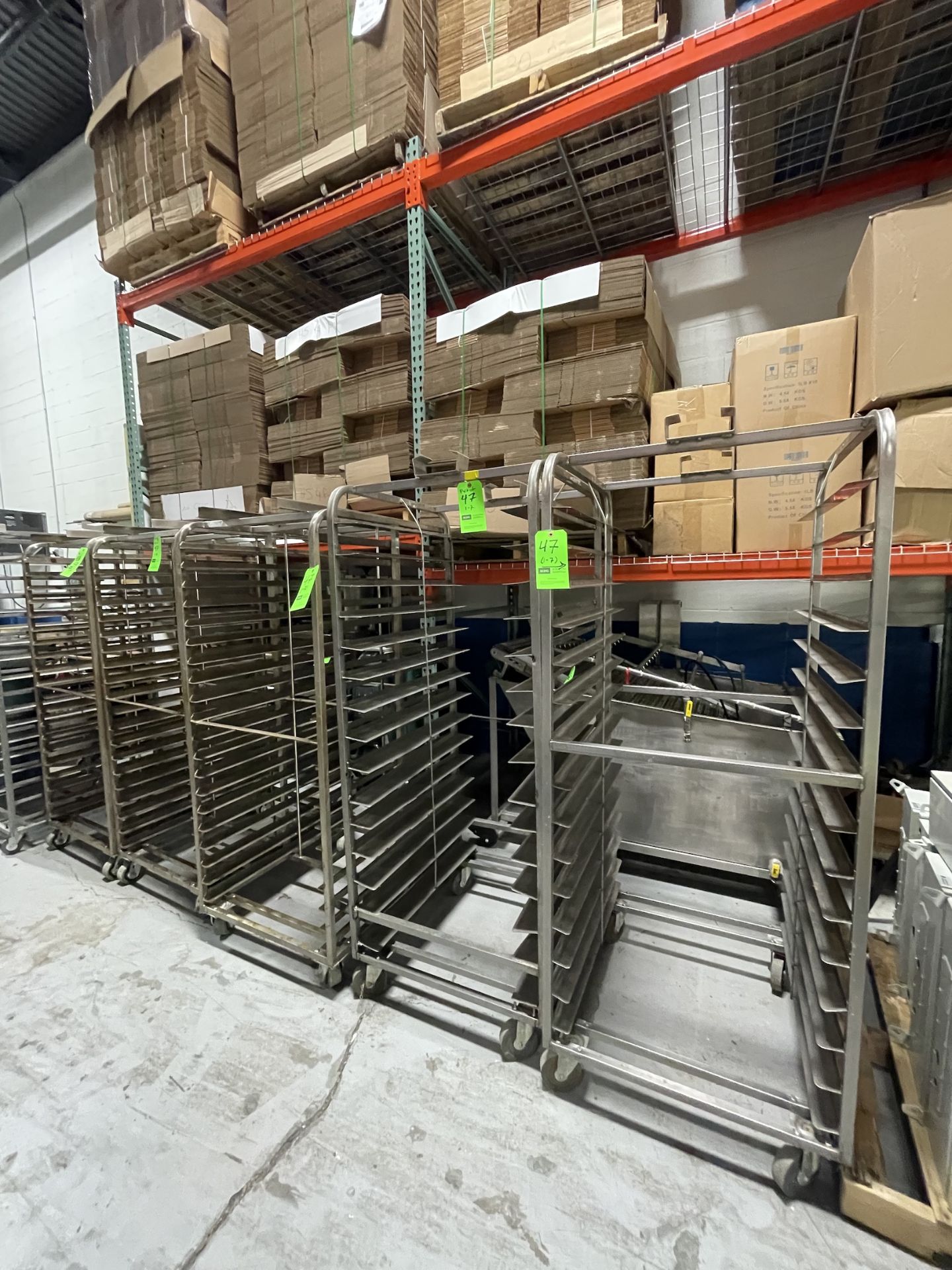 (7) PORTABLE RACKS APPROX. OVERALL DIMS.: 28-1/2" W X 36-1/2" D X 68" H, INTERIOR DIMS. APPROX.: - Image 13 of 14
