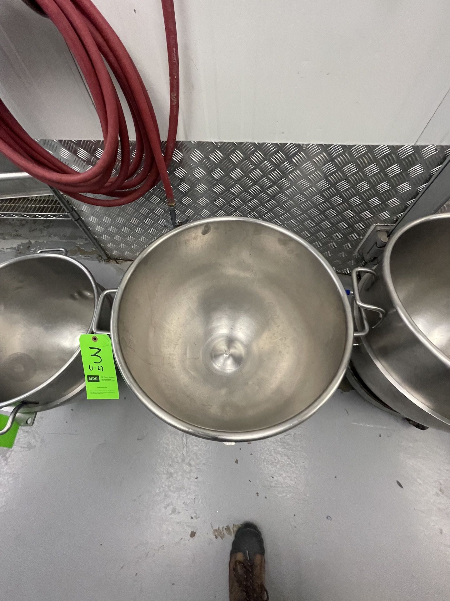 (2) HOBART MIXING BOWLS WITH PORTABLE BASES, APPROX. 20" DIA - Image 3 of 6