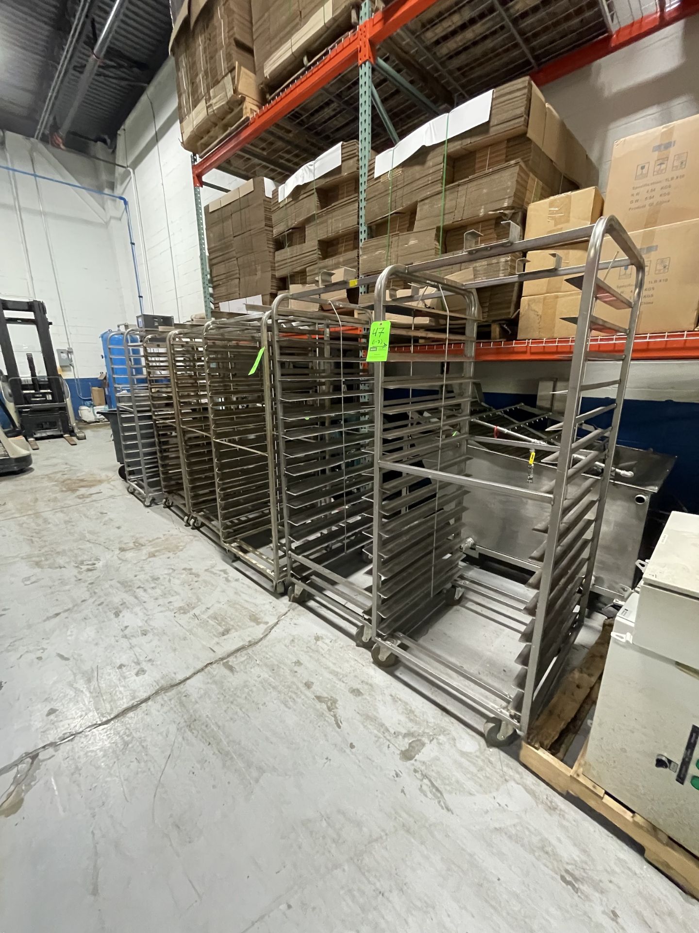 (7) PORTABLE RACKS APPROX. OVERALL DIMS.: 28-1/2" W X 36-1/2" D X 68" H, INTERIOR DIMS. APPROX.: - Image 14 of 14