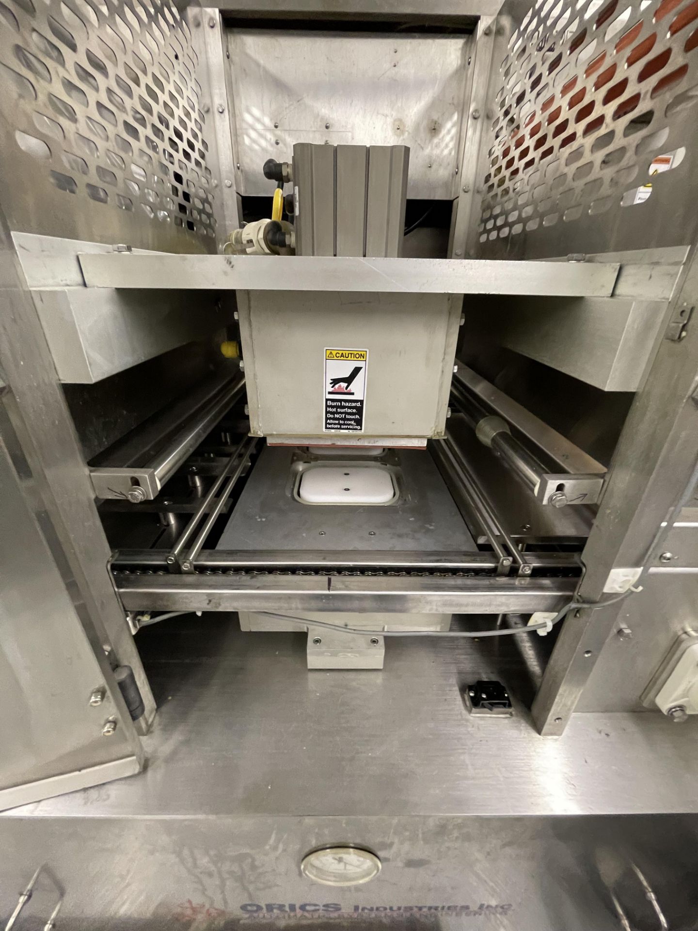 ORICS TRAY SEALER, MODEL MKP 3557, S/N PB-1000, WITH MAP NITROGEN GAS FLUSH, ALLEN BRADLEY - Image 9 of 54