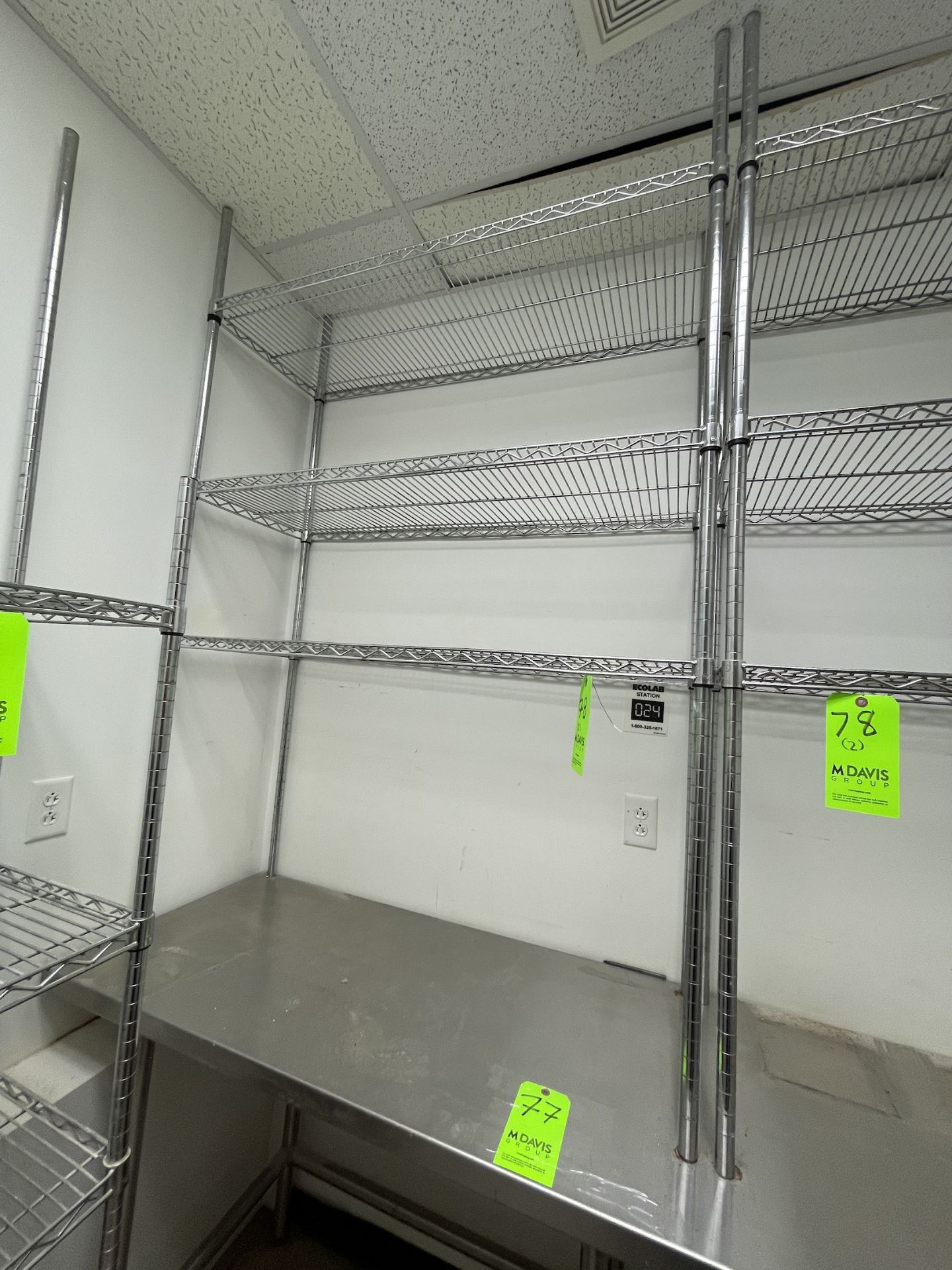 (2) WIRE RACKS