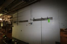 S/S Bar Rack, Aprox. Aprox. 23-1/2" L Bars, Wall Mounted (LOCATED IN CHAMPAIGN, IL)