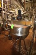 Lee 200 Gal. S/S Kettle, M/N 200D75, S/N B6321A, MAWP 90 PSI @ 332 F, MDMT -20 F @ 90 PSI, with