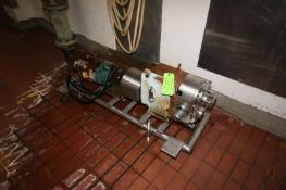 Waukesha Cherry Burrell 7.5 hp Positive Displacement Pump, M/N 220, S/N 425355-06, with Reliance
