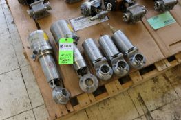 (5) S/S Butterfly Valves, 2-with Control Tops, with 3-Other Pneumatic Valves (INV#82312) (