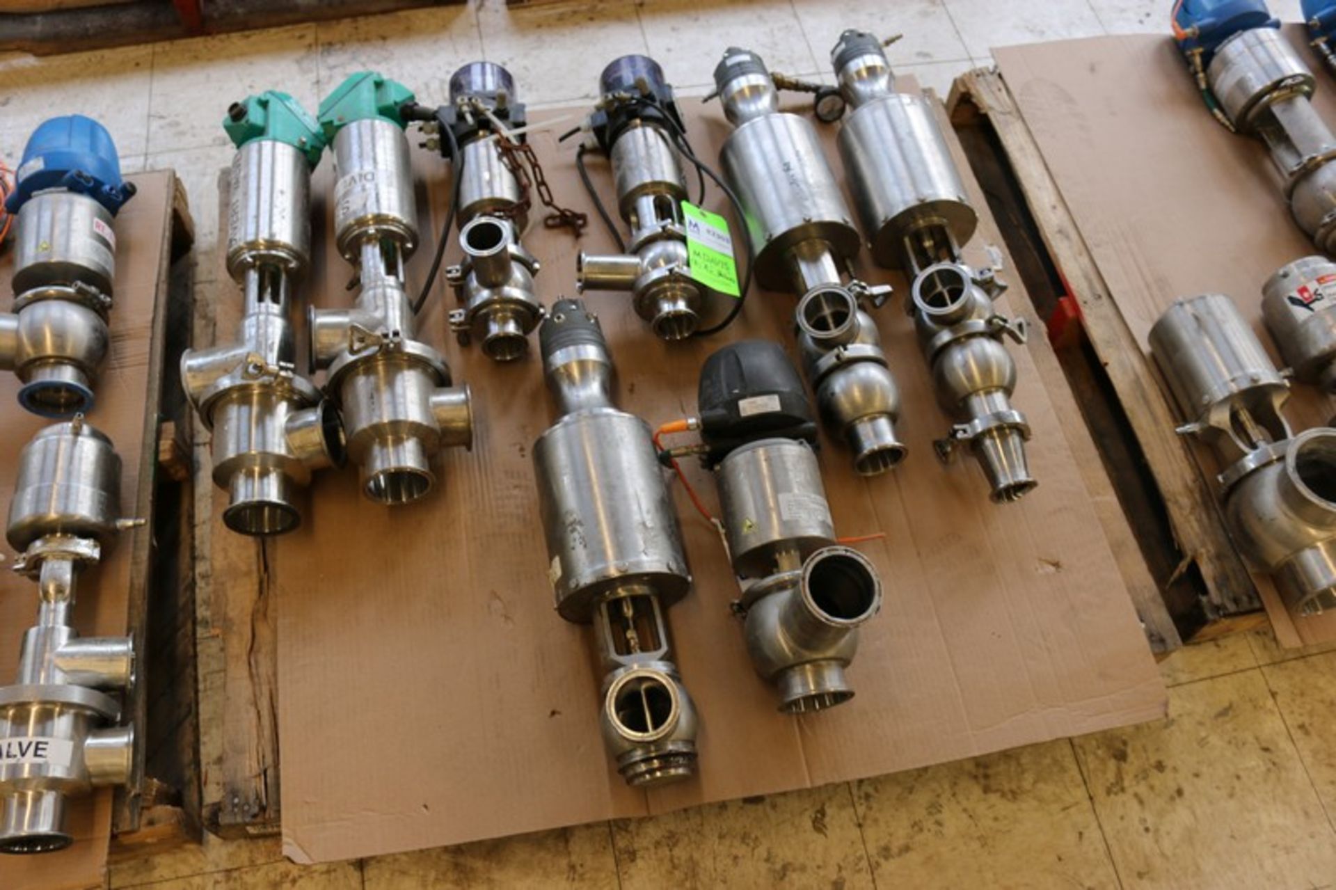 (8) Assorted S/S Air Valves, with Clamp Type Inlet/Outlet Ranging From 2"-3" with Control Tops (