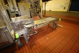 Straight Section of Roller Conveyor,Aprox. 8' L, with 25-1/2" W Roll, Aprox. 29" H (Roll to