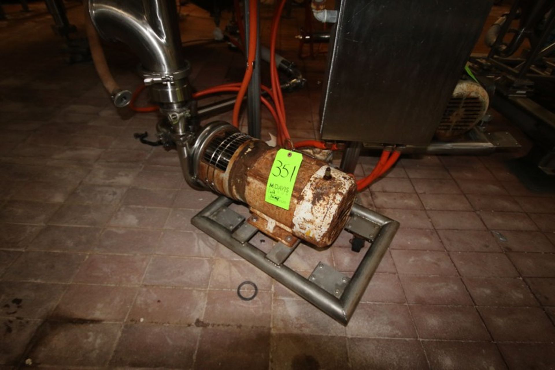 Tri-Clover 5 hp Centrifugal Pump, with Reliance 1745 RPM Motor, 208-230/460 Volts, 3 Phase, with - Image 3 of 3