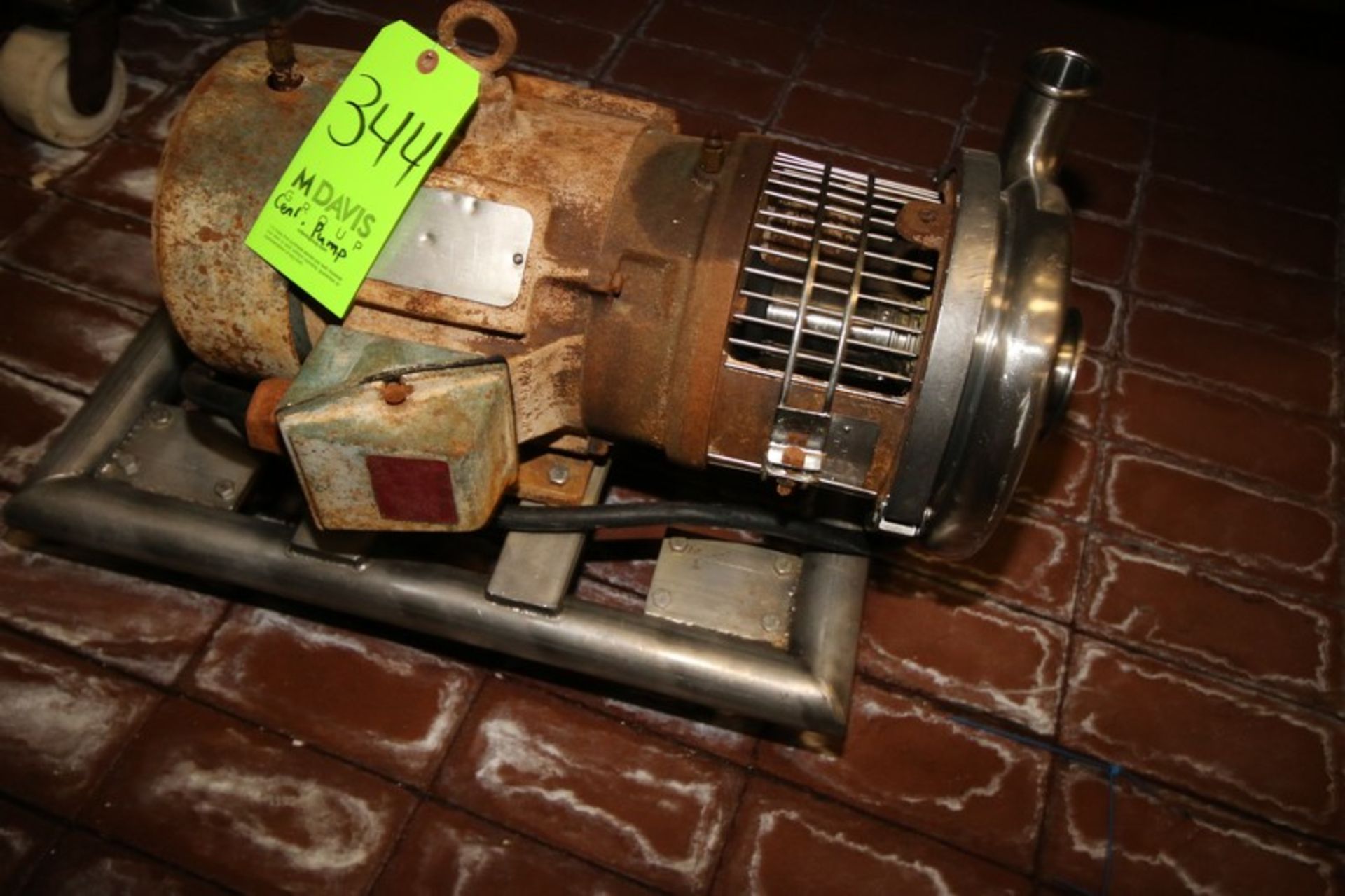 Puriti 3 hp Centrifugal Pump, M/N C218, S/N 2128597, with Reliance 1755 RPM Motor, with Aprox. 3" - Image 2 of 3