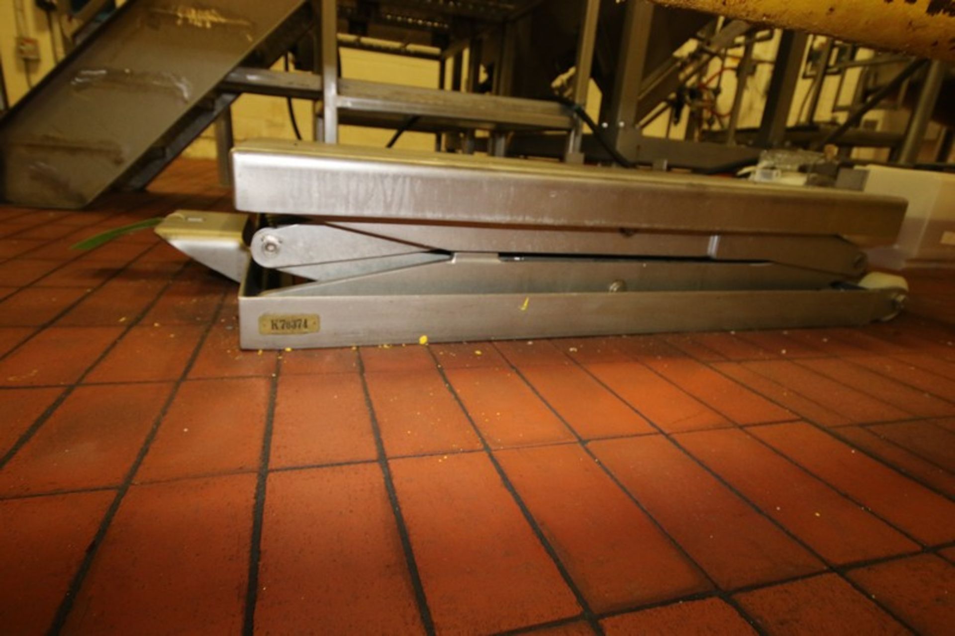 S/S Scissor Lift Table,with Aprox. 48" L x 36" W S/S Platform, with Hydraulic Pump & Motor (INV# - Bild 2 aus 4