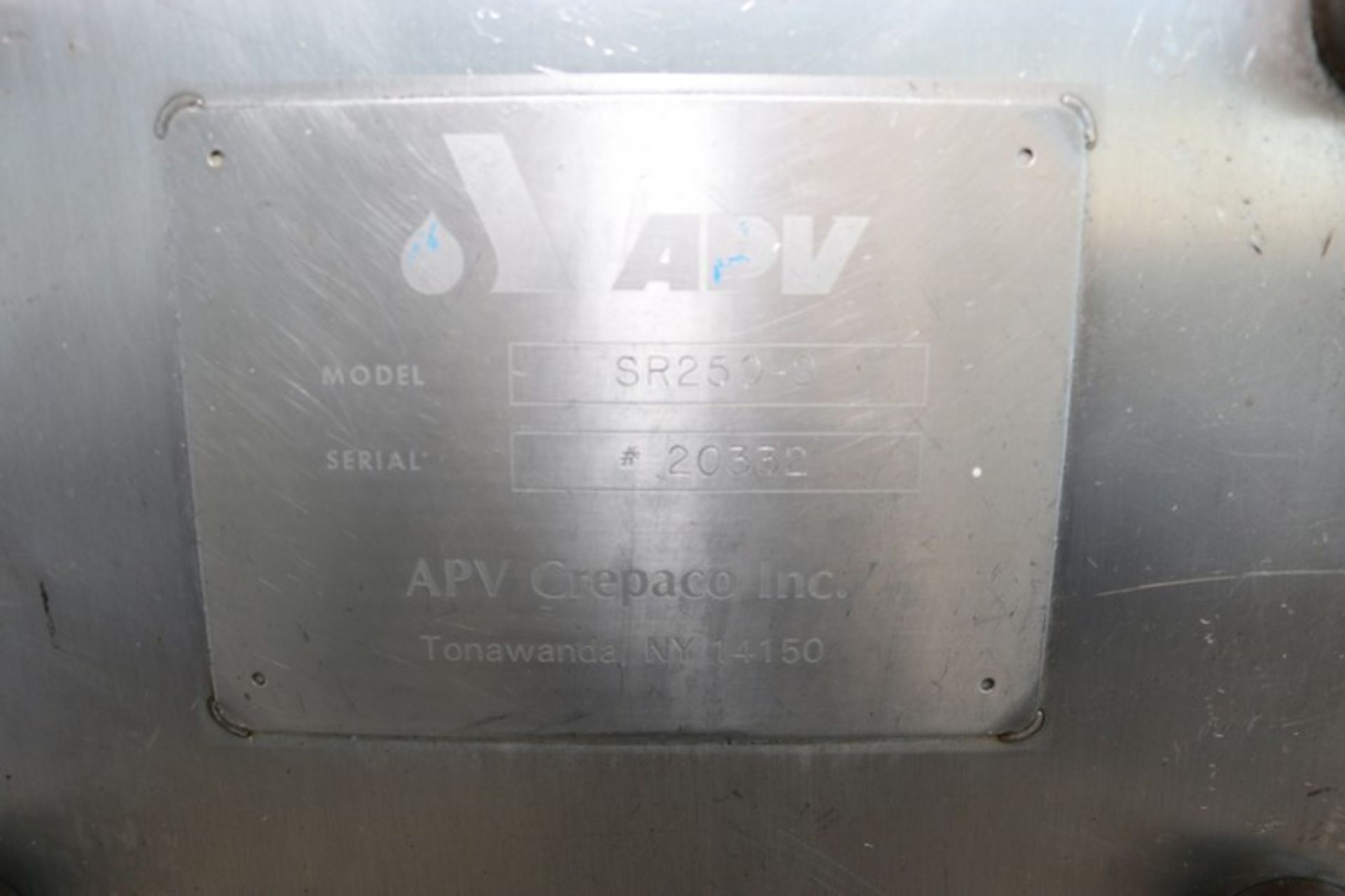 S/S Pasteurization Skid, Includes APV 3-Section Plate Heat Exchanger, M/N SP250-S, S/N 20332, with - Image 6 of 10