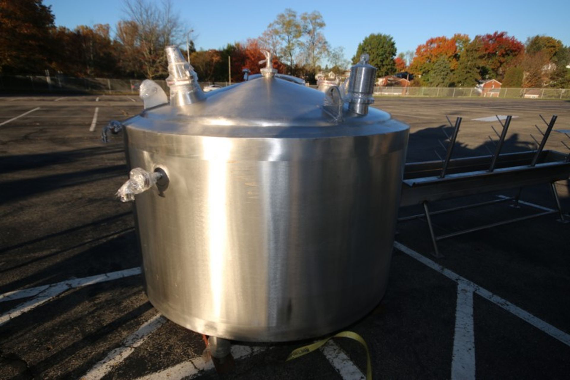 2013-2014 ABC 1,500 Liters S/S Jacketed Tank, MOC = AISI316, with Single S/S CIP Spray Ball, with - Image 4 of 12