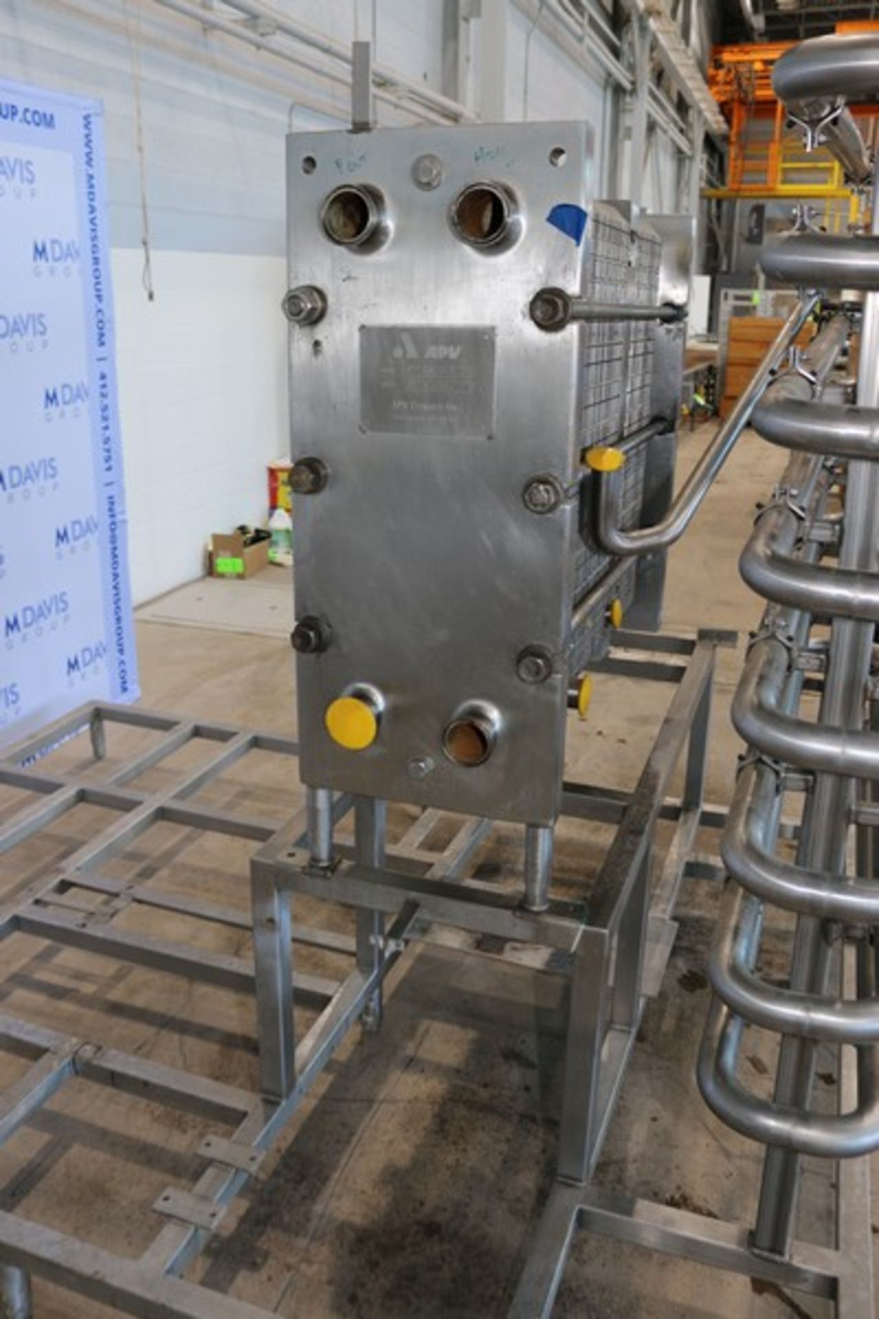 S/S Pasteurization Skid, Includes APV 3-Section Plate Heat Exchanger, M/N SP250-S, S/N 20332, with - Image 4 of 10