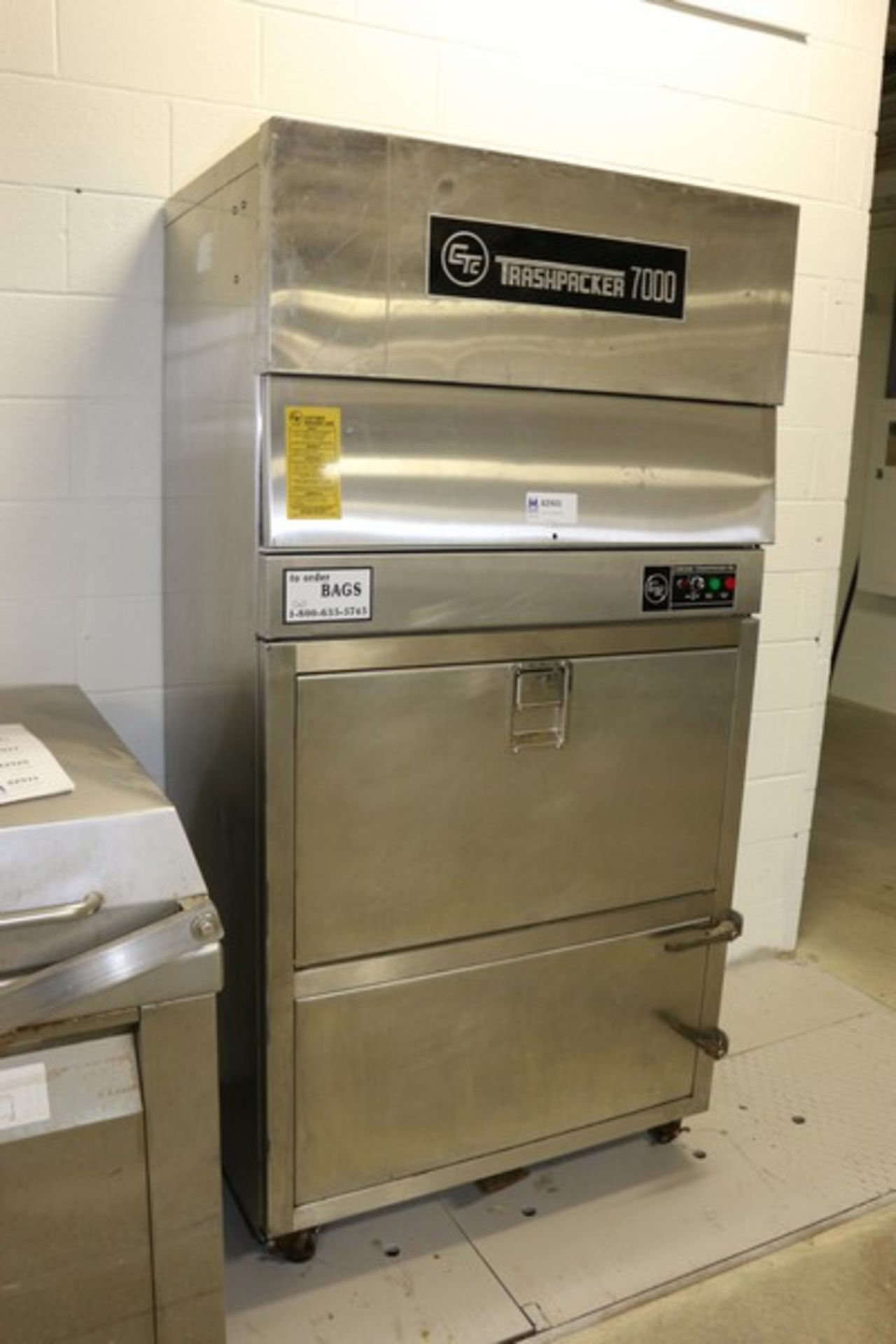CTC Trashpacker 7000,All S/S Design on Casters (INV#82905)(Located @ the MDG Auction Showroom 2.0 in - Image 2 of 2