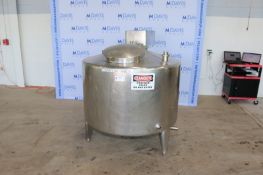 Aprox. 150 Gal. Insulated S/S Vertical Tank, with S/S Vertical Agitation, Internal Tank Dims.: