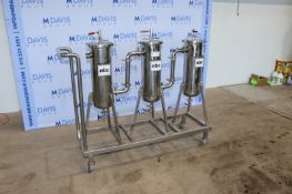 (3) 2013-2014 ABC S/S GHEE Filters, 5,000 Liter Capacity, Mounted on Portable S/S Skid(INV#80064)(