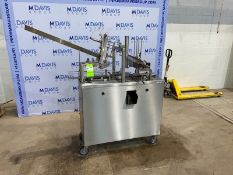 Tindall Packaging Inc. Automatic Ice Cream Pint Filler, M/N 814, with S/S Discharge Chute, Mounted