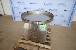 Excel Packaging Systems Inc. 36" Dia. S/S Accumulation Table, M/N PP36LS, S/N R1171005, 110 Volts, 1
