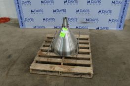 S/S Single Wall Funnel,with Aprox. 3" Clamp Type Discharge (INV#69373)(Located at the MDG Auction