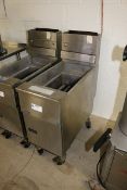 Pitco S/S Fryer,Mounted on Casters (NOTE: Missing Frying Baskets) (INV#82910)(Located @ the MDG