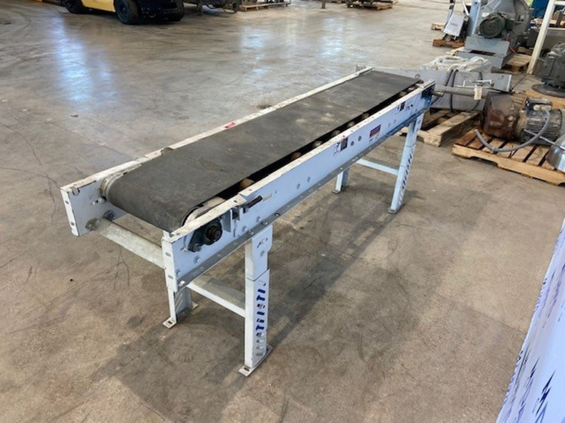 Straight Section of Power Conveyor, Aprox. 84" L, with Aprox. 12" W Belt, Mounted on Legs(INV# - Image 3 of 3