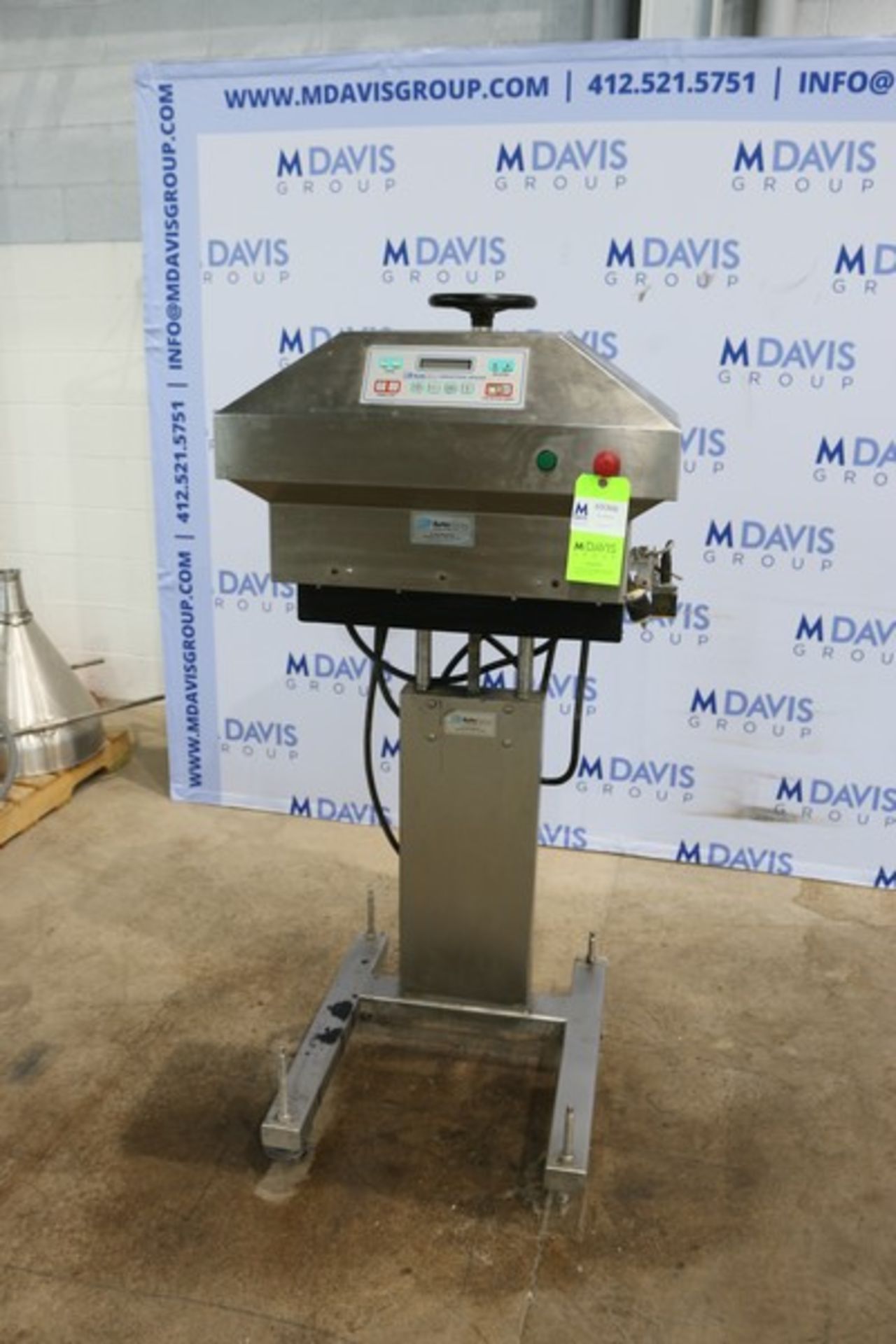 AutoMate Induction Sealer,AM-20, S/N A5233, Mounted on S/S Portable Frame(INV#69366)(Located at