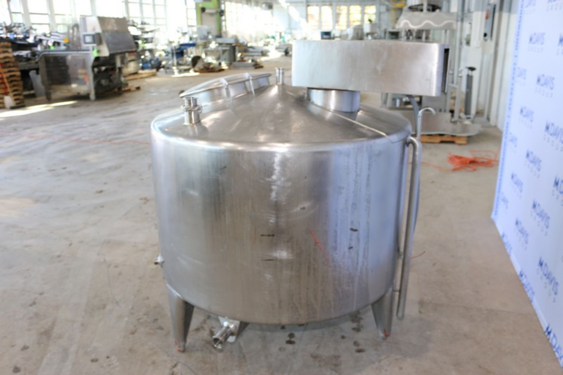 Aprox. 150 Gal. Insulated S/S Vertical Tank, with S/S Vertical Agitation, Internal Tank Dims.: - Image 3 of 8