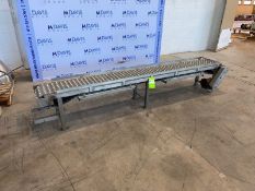 Straight Section of Conveyor, Aprox. 20 ft. L with Aprox. 12" W Belt, Mounted on S/S Frame (INV#