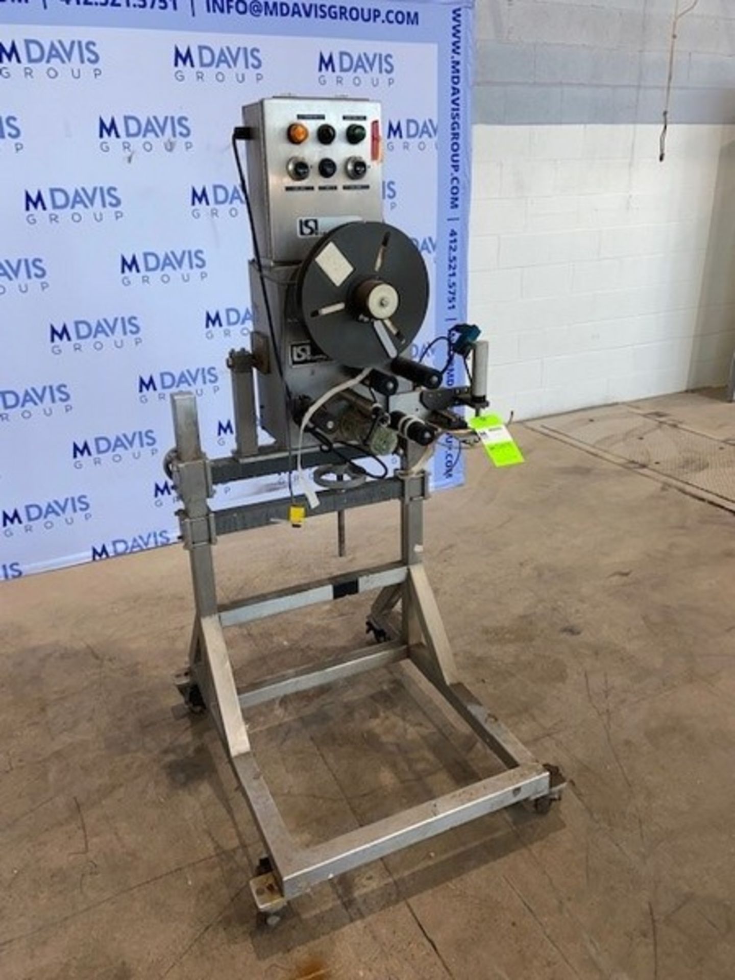 Labeling Systems Inc. Labeler, M/N 1961S, S/N 170261R, Mounted on S/S Portable Frame (INV#80095)( - Bild 2 aus 7
