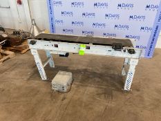 Straight Section of Power Conveyor, Aprox. 72" L, with Aprox. 12" W Belt, On Legs (INV#80105)(
