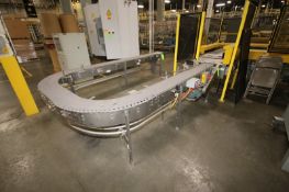 Arrowhead "U" Shaped Conveyor, with Aprox. 10" W Plastic Conveyor Chain, Overall Length: Aprox. 27